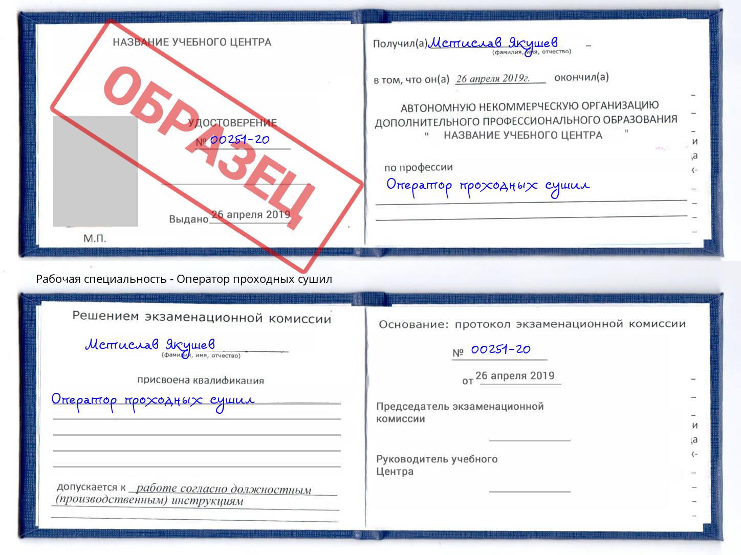 Оператор проходных сушил Соликамск