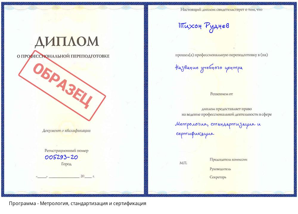 Метрология, стандартизация и сертификация Соликамск